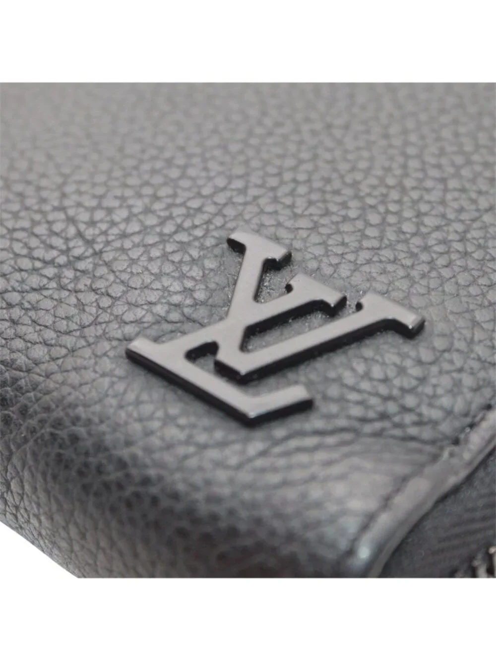 Louis Vuitton Wallet Leather Aerogram Zippy Horizontal Noir Black Zip Around